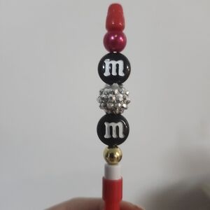 M&M Themed Beaded Pencil